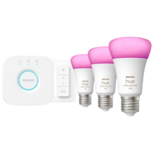 Philips Hue Starter kit WCA 3 E27 bulb, Dimmer switch + Bridge