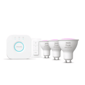 Philips Hue White and Color Ambiance kit 3 pære GU10 med bridge og Dimmer switch