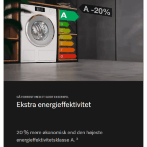 Miele WEC395 WCS Vaskemaskine 8 kg 1600 o/min Energi A m/ Wifi og PowerWash - På lager igen 24/12 2025 - Billede 11