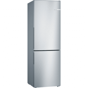 Bosch KGC36VIEAS - Serie 4 - Energi E - 186x60 Fritstående køle/fryseskab - NoFrost - Børstet stål - På lager igen 20/1 2025