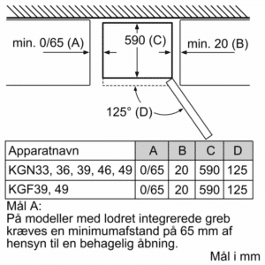 Bosch KGN36VWED - Serie 4 - Energi E - 186x60 Fritstående køle/fryseskab - NoFrost - Hvid - Billede 11