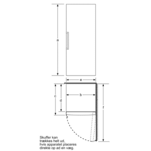 Bosch GSV36VWEV Serie 4 Fryseskab - Energi E - 186 cm - Hvid - Billede 8