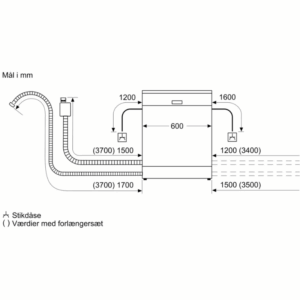 Siemens IQ500 SN15ES06CS ExtraKlasse Opvaskemaskine - 42 dB - Bestikbakke - Energi A - Stål - Billede 15
